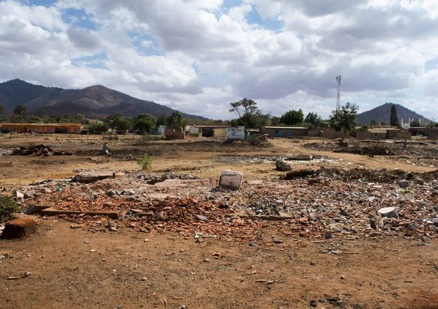 Finding beauty in the ruins. This picture was taken in August 2015. The main station had been demolished a couple of days before we got there to pave way for the SGR.