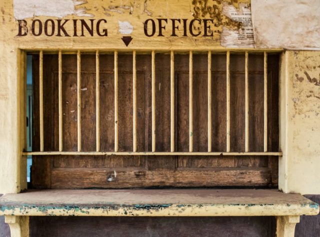 Booking office and passenger waiting area, Konza railway station.
October, 2015.
